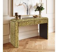 Orsina Elegant Console Table With Two Spacious Drawers, Lustrous Finish Decorative Table, Modern Accent Table