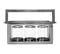 Orsina Elegant Design 3 Light Lantern, Stylish Design Large in Silver Orsina Silver