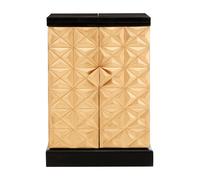 Orsina Elegant Design Bar Unit, Unique Bar Unit, Exceptional Storage Drinks Display Cabinet in Gold Orsina Gold