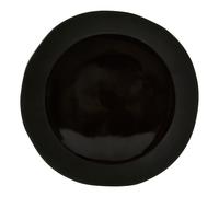Orsina Elegant Design Black Pizza Plate, Unique Rim Pizza Plate For Lunch, Durable Big Pizza Plate For Parties Orsina Black