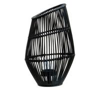 Interiors by PH Large Black Natural Rattan Lantern, Black
