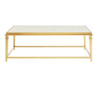 Orsina Elegant Design Rectangular Coffee Table, Marble Top Display Coffee Table, Sturdy Decorative Coffee Table