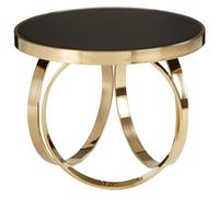 Orsina Elegant Design Round Coffee Table, Durable Decorative Coffee Table, Sturdy Modern Round Coffee Table in Gold Orsina Gold