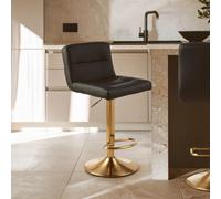 Orsina Elegant Design Seat Bar Stool, Comfort & Stable Counter Stool, Height Adjustable Sleek Bar Stool in Black Orsina Black