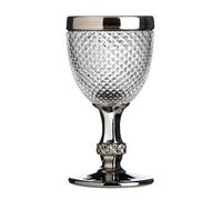 Premier Housewares Wine Glass, Silver, 9 x 9 x 17 cm