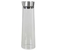 Orsina Elegant Glass Carafe 1500ml, Rustic Water Carafe For Kitchen, Borosilicate Glass Carafe For Bedroom Sidetable in Clear Orsina Clear