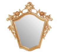 Orsina Elegant Gold Finish Tapered Wall Mirror, Versatile Hallway Mirror For Bedroom, Functional Lounge Mirror