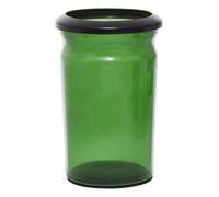 Orsina Elegant Green Glass Bathroom Tumbler With Vintage-Inspired Design, Stylish Glass Cup For Rinsing Orsina Green