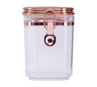 Orsina Elegant Jar With Copper Lid 500 ml, Durable Retro Design Glass Jar With Lid, Sleek Airtight Storage Jar in Clear Orsina Clear