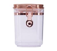 Orsina Elegant Jar With Copper Lid 500 Ml, Durable Retro Design Glass Jar With Lid, Sleek Airtight Storage Jar
