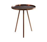 Interiors by PH Side Table With Copper Finish Legs