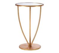 Interiors By Premier Elegant Mirror Top And Gold Frame Side Table, Sturdy Side Table By Couch, Versatile Small Lounge Table Premier Housewares Gold One Size