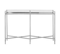 Orsina Elegant Mirrored Top Console Table, Captivating Silver Finished Hallway Table, Decorative Table, Center Table Orsina Silver