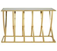 Orsina Elegant Modern Console Table, Luxe Design Chrome Finished Hall Table, Decent And Spacious Decorative Table