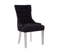 Orsina Elegant Natural Dining Chair For Livingroom, Versatile Diamond Pattern Chair, Modern Chair For Sitting Area in Black Orsina Black