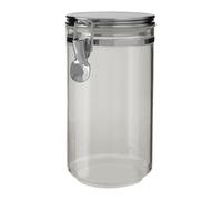Orsina Elegant Retro Design Jar With Silver Lid 1100 ml, Durable Glass Jar With Lid, Sleek Airtight Storage Jar Orsina Silver