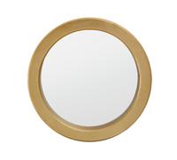 Orsina Elegant Round Wall Mirror, Versatile Slim Mirror, Easily Maintained Wall Mirror, Compact Mirror for Home in Gold Orsina Gold