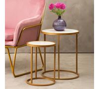 Orsina Elegant Set Of Two Nesting Tables, Versatile Nesting Table For Livingroom, Durable Modern Nesting Tables