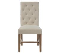 Orsina Elegant Upholstered Beige Linen Dining Chair, Comfortable Modern Dining Chair, Durable Small Modern Chair