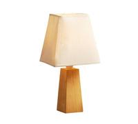 Orsina Elion Tropical Hevea Wood Cone Base Table Lamp