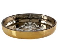 Orsina Elissa Oval Soap Dish, Gold Coloured Glass Orsina Gold