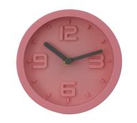 Orsina Elko Embossed Wall Clock in Pink Orsina Pink