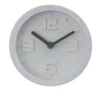 Orsina Elko Embossed Wall Clock in White Orsina White
