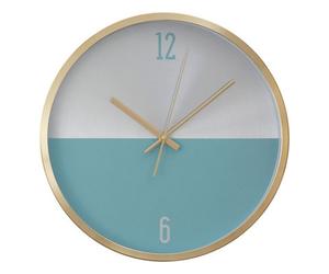 Orsina Elko Silver Gold And Blue Finish Wall Clock
