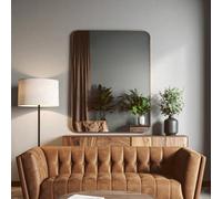 Orsina Ella Wall Mirror, Gold, Wood, Glass, Metal