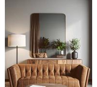 Orsina Ella Wall Mirror, Gold, Wood, Glass, Metal
