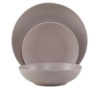 Orsina Elmira 12 Piece Stoneware Dinner Set in Grey Orsina Grey