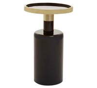 Orsina Elva Black And Gold Side Table
