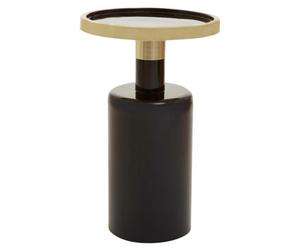 Orsina Elva Black And Gold Side Table