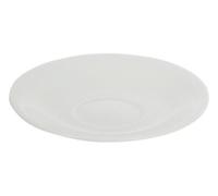 Premier Housewares Saucer White Embossed Tea Cup Saucer Porcelain Afternoon Tea Cup Saucer Durable Coffee Saucer For Everyday Use 13 x 13 x 3