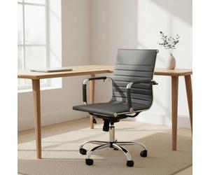 Orsina Ergonomic Black Low Back Home Office Chair, Comfortable Work From Home Chair, Movable Ergonomic Work Chair