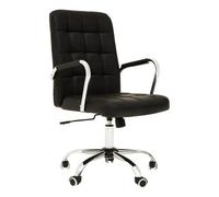 Orsina Ergonomic Black Tufted Home Office Chair, Comfortable Work From Home Chair, Movable Ergonomic Work Chair