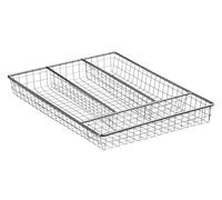 Orsina Esme Chrome Cutlery Tray in Silver Orsina Silver