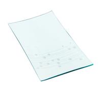 Orsina Etched Line Dot Large Glass Plate