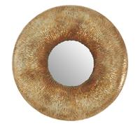 Interiors by PH Faiza Medium Textured Wall Mirror, Gold