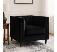 Orsina Farah Black Velvet Chair