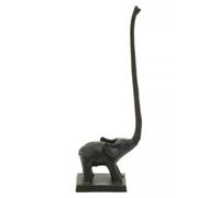 Interiors By Ph Elephant Toilet Roll Holder - Black, Black