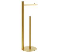 Orsina Fay Toilet Roll Holder, Metal Build in Gold Orsina Gold