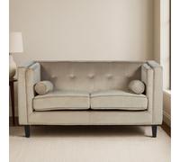 Orsina Felisa 2 Seat Mink Velvet Sofa