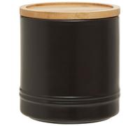 Fenwick 720ml Black Stoneware Kitchen Food Jar Coffee Sugar Tea Storage Canister
