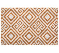 Orsina Filta Blue & White Geo Coir Doormat in Brown | Size: Small Orsina Brown Small