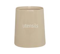 Orsina Fletcher Beige Ceramic Utensil Jar