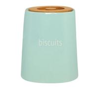 Premier Housewares Biscuit Ceramic Kitchen Storage Jars Blue Cookie Jars for Biscuits Canisters for The Kitchen Tea Coffee Sugar Tea Coffee and Sugar Canisters