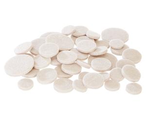 Orsina Floor Protected 80Pc Adhesive Felt Pads, Comprehensive Felt Pads, Easy Application Felt Furniture Pads in Beige Orsina Beige