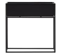 Orsina Floor Standing Plant Box, Contemporary Design Plant Container, Space Saving Garden Box For Planting in Black Orsina Black