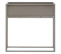 Orsina Floor Standing Plant Box, Contemporary Design Plant Container, Space Saving Garden Box For Planting in Grey Orsina Grey